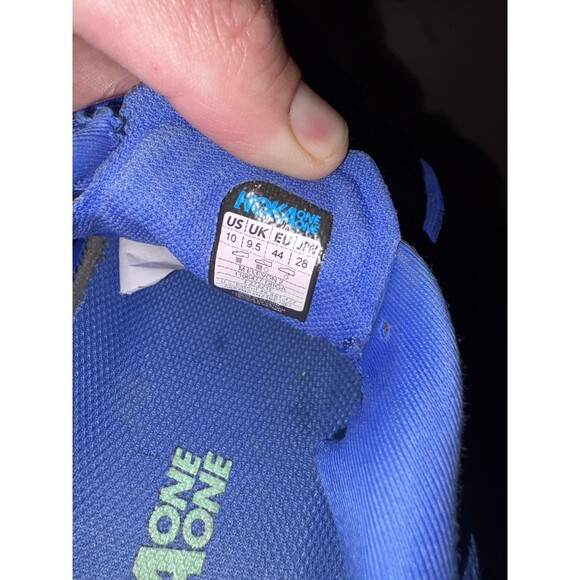 Hoka One One Elevon 2 Athletic Shoes Mens size 10 Blue Lace Up 1106477-DBGF - Picture 6 of 16